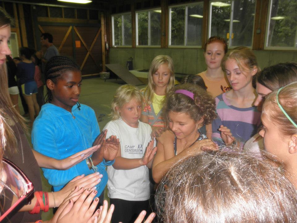 Campers learning to trust each other (Photo courtesy of Camp CenterStage)